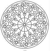 coloriage mandala bougies